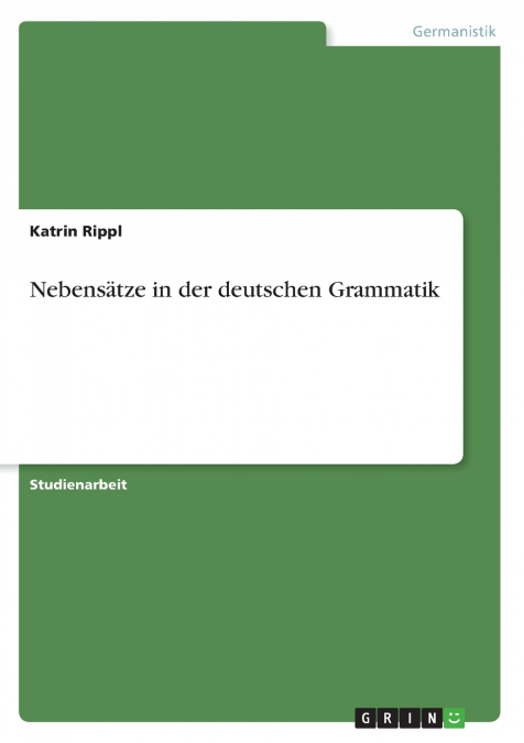 Nebensätze in der deutschen Grammatik