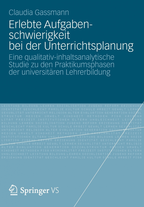 Erlebte Aufgabenschwierigkeit bei der Unterrichtsplanung