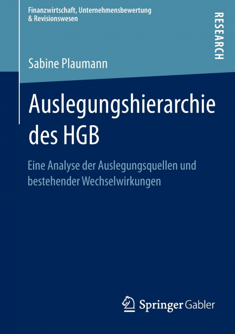Auslegungshierarchie des HGB