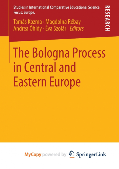 The Bologna Process in Central and Eastern Europe