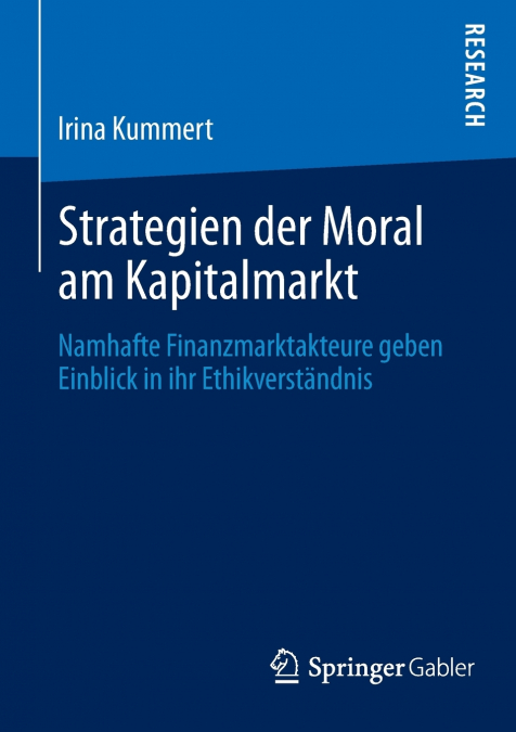 Strategien der Moral am Kapitalmarkt