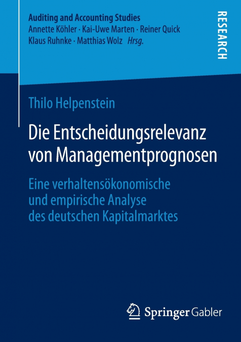 Die Entscheidungsrelevanz von Managementprognosen