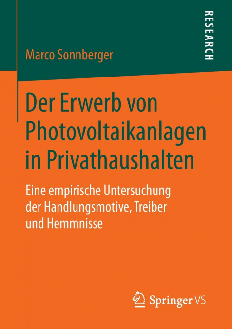 Der Erwerb von Photovoltaikanlagen in Privathaushalten