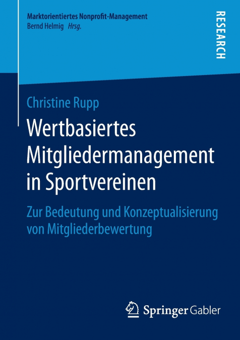 Wertbasiertes Mitgliedermanagement in Sportvereinen