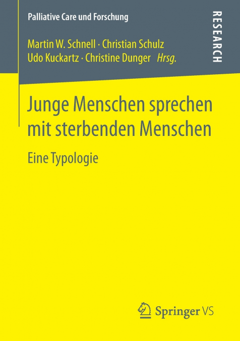 Junge Menschen sprechen mit sterbenden Menschen