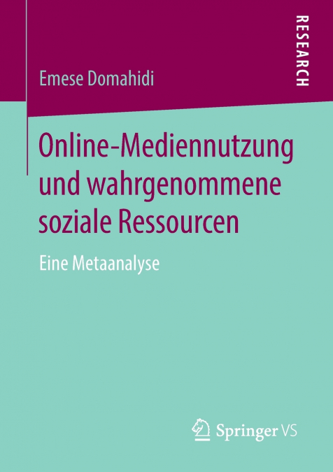 Online-Mediennutzung und wahrgenommene soziale Ressourcen