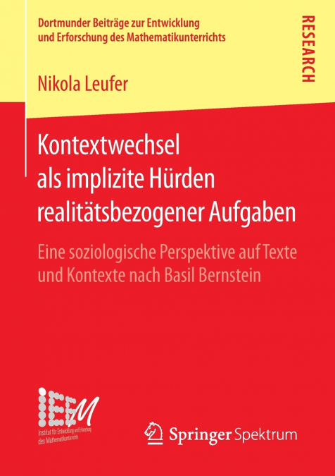 Kontextwechsel als implizite Hürden realitätsbezogener Aufgaben
