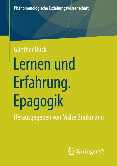 Lernen und Erfahrung. Epagogik