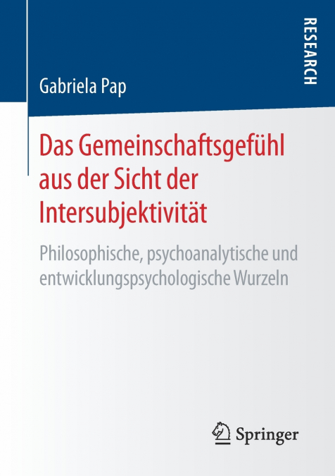 Das Gemeinschaftsgefühl aus der Sicht der Intersubjektivität