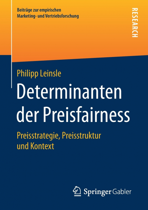 Determinanten der Preisfairness