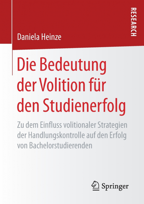 Die Bedeutung der Volition für den Studienerfolg