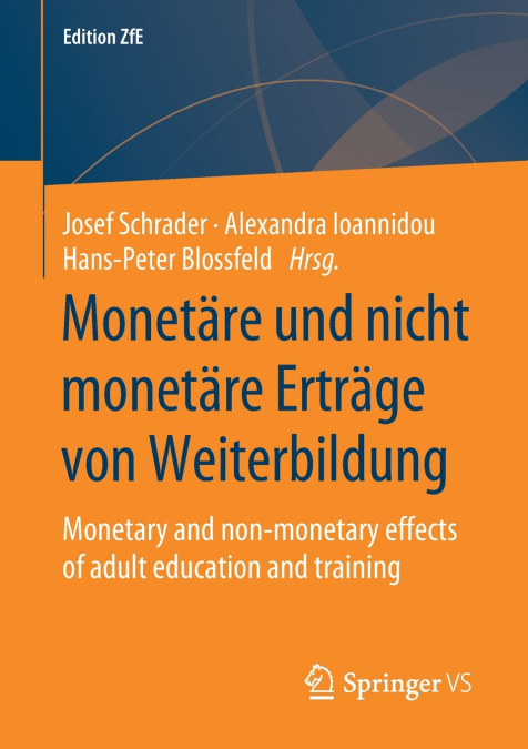 Monetäre und nicht monetäre Erträge von Weiterbildung