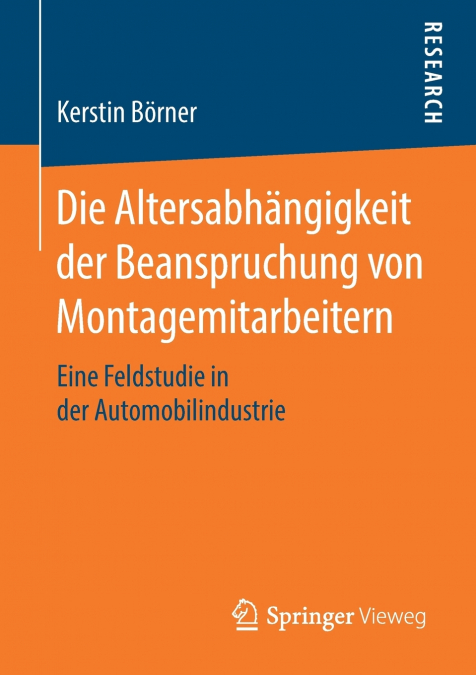 Die Altersabhängigkeit der Beanspruchung von Montagemitarbeitern