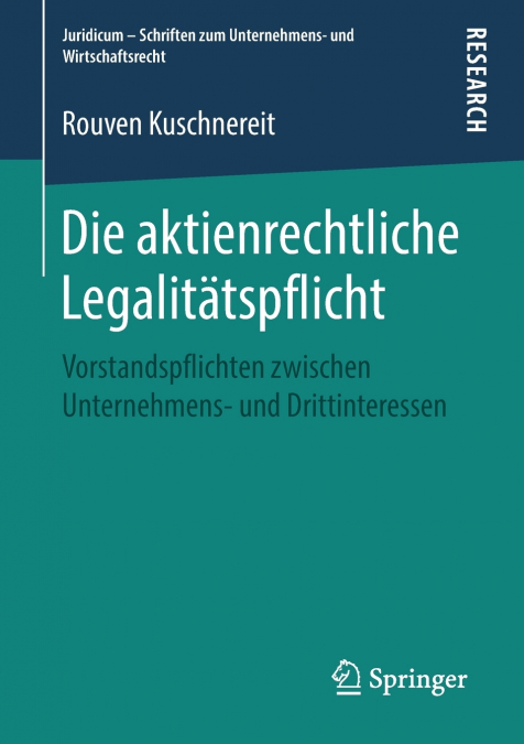 Die aktienrechtliche Legalitätspflicht