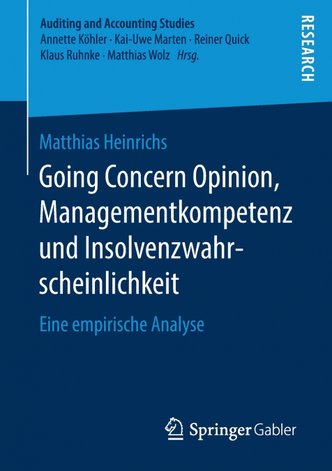 Going Concern Opinion, Managementkompetenz und Insolvenzwahrscheinlichkeit