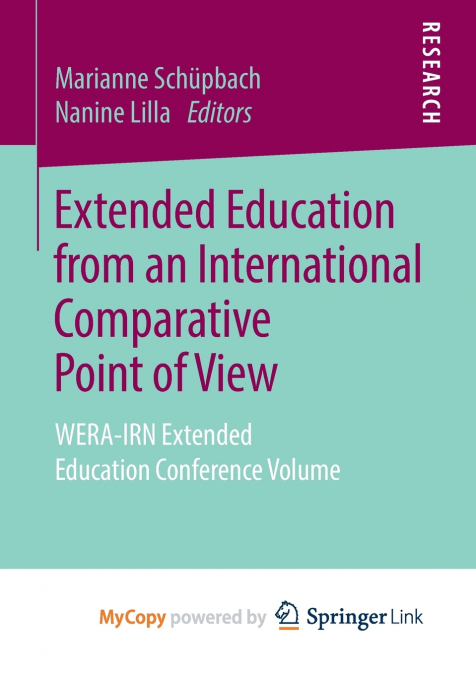 Extended Education from an International Comparative Point of View