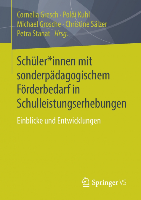 Schüler*innen mit sonderpädagogischem Förderbedarf in Schulleistungserhebungen
