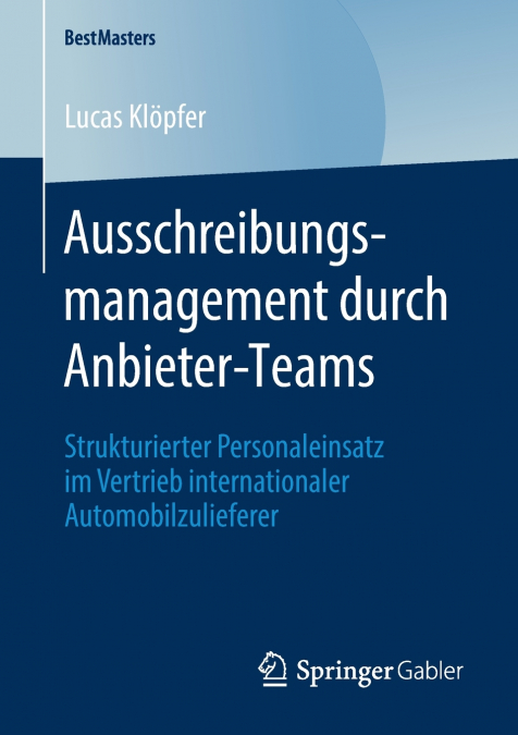 Ausschreibungsmanagement durch Anbieter-Teams
