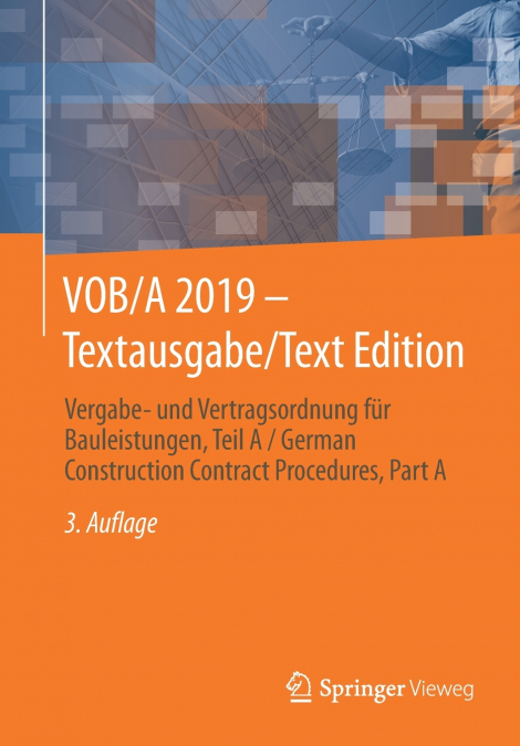 VOB/A 2019 - Textausgabe/Text Edition