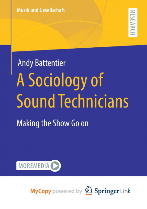 A Sociology of Sound Technicians