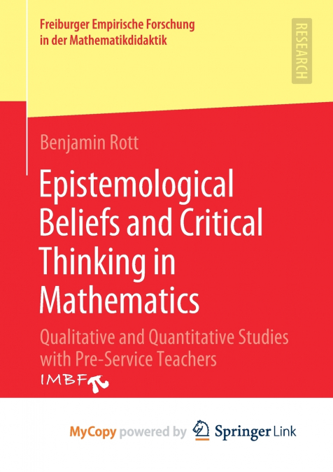 Epistemological Beliefs and Critical Thinking in Mathematics