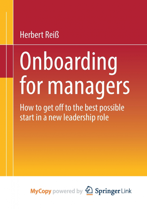 Onboarding for managers