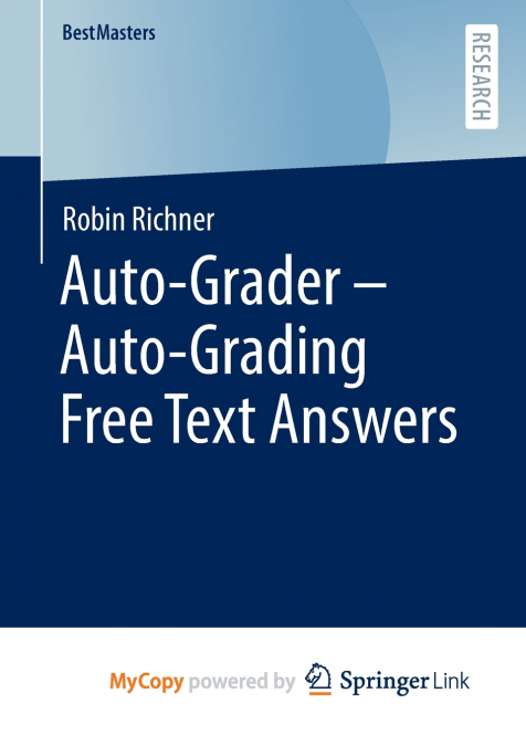 Auto-Grader - Auto-Grading Free Text Answers