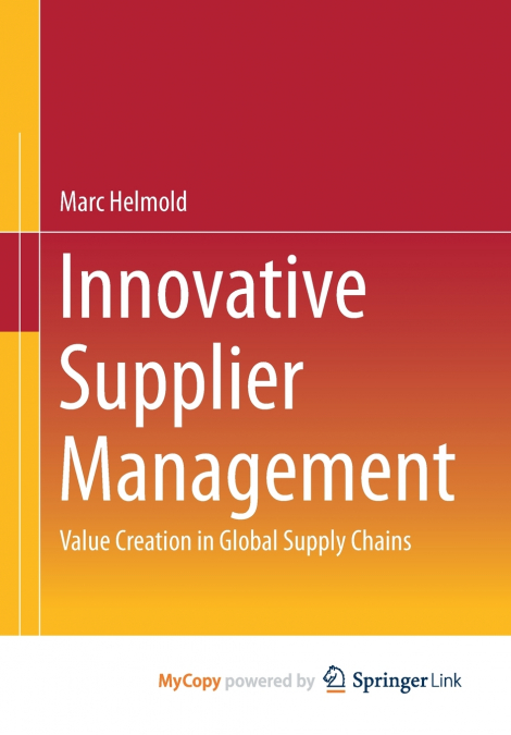 Innovative Supplier Management