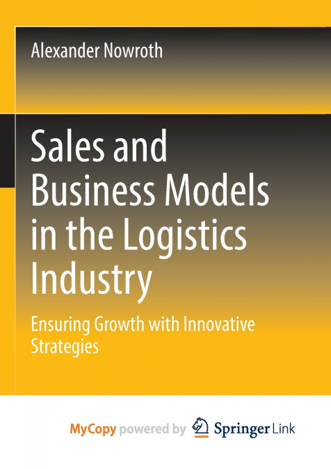 Sales and Business Models in the Logistics Industry