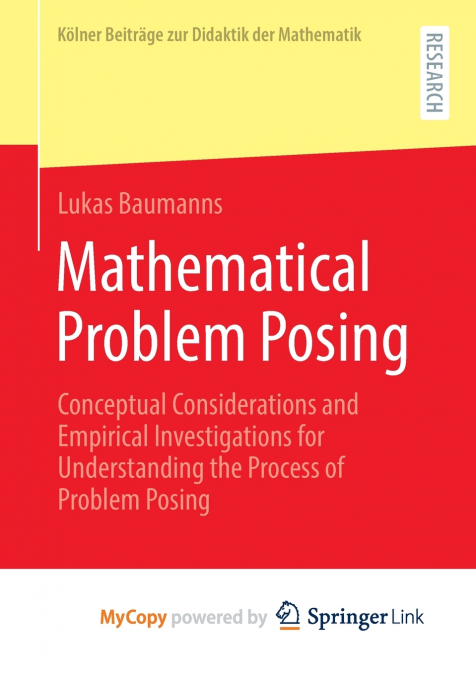 Mathematical Problem Posing