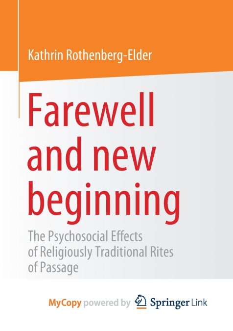 Farewell and new beginning