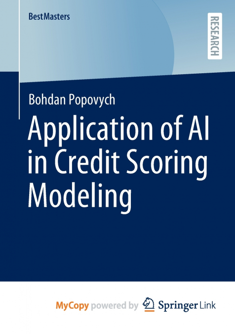 Application of AI in Credit Scoring Modeling