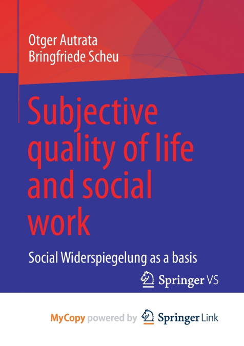 Subjective quality of life and social work