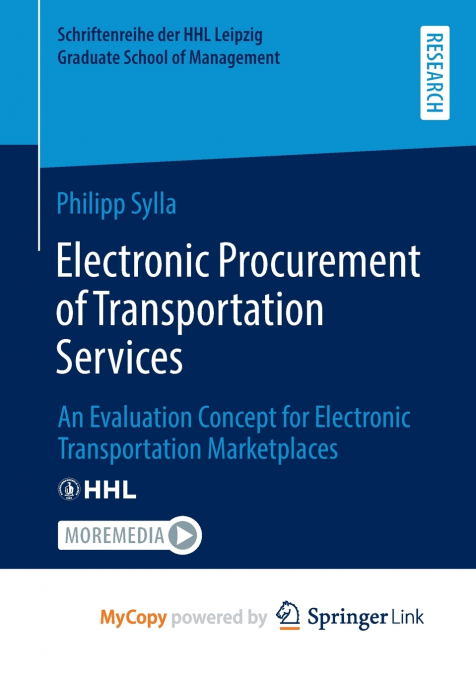 Electronic Procurement of Transportation Services