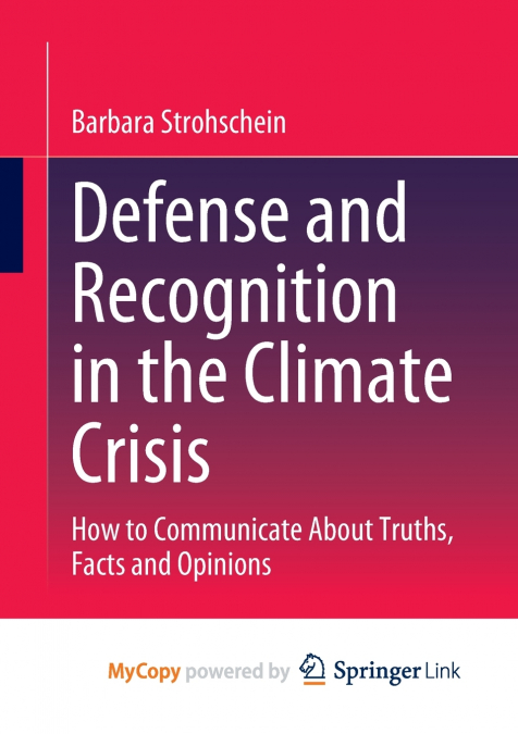 Defense and Recognition in the Climate Crisis