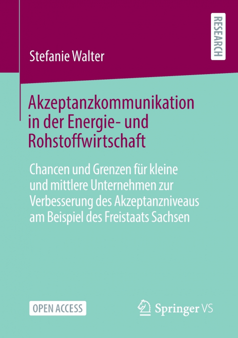Akzeptanzkommunikation in der Energie- und Rohstoffwirtschaft