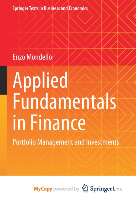Applied Fundamentals in Finance