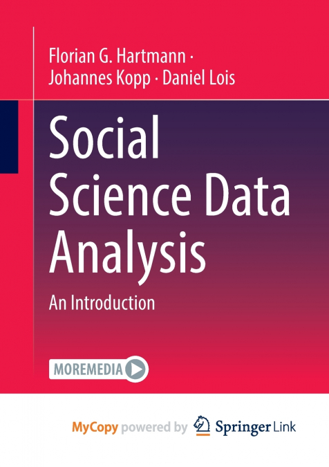 Social Science Data Analysis