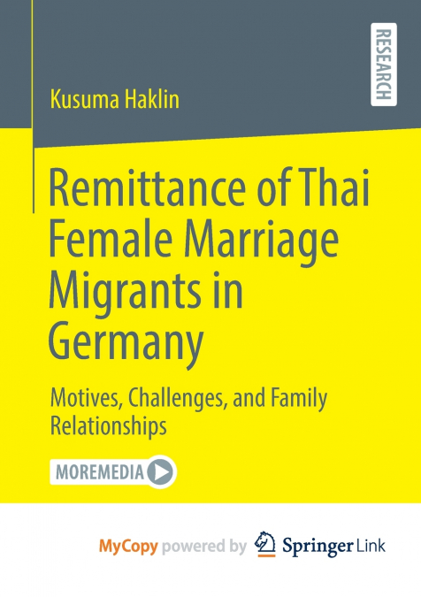 Remittance of Thai Female Marriage Migrants in Germany