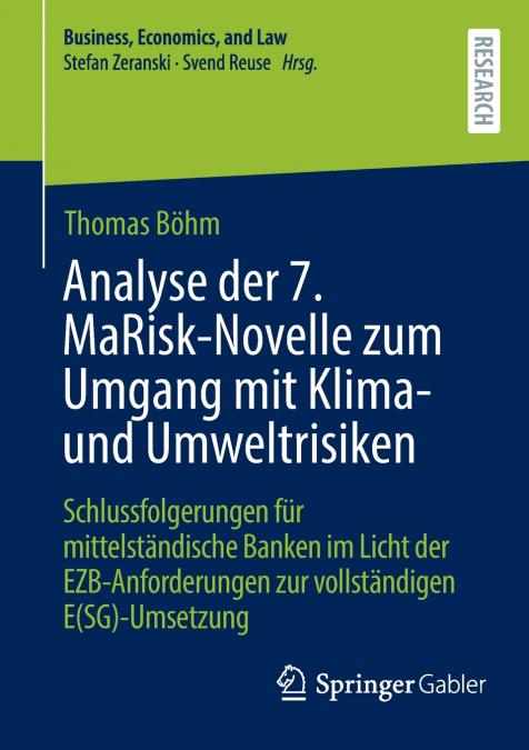 Analyse der 7. MaRisk-Novelle zum Umgang mit Klima- und Umweltrisiken