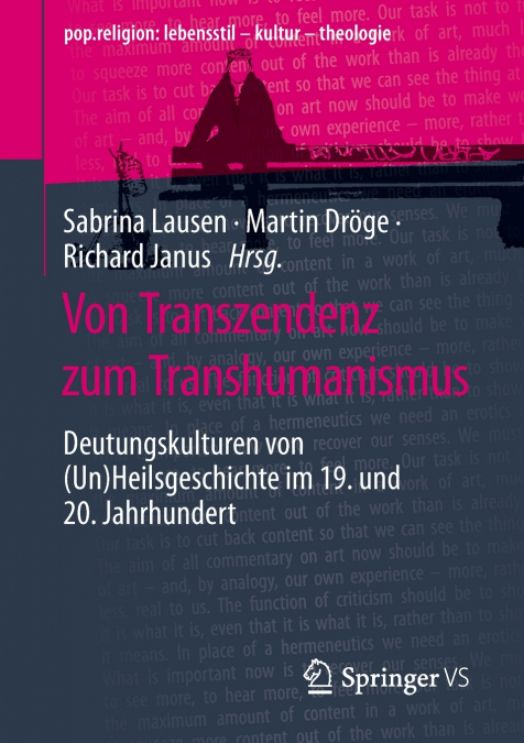 Von Transzendenz zum Transhumanismus