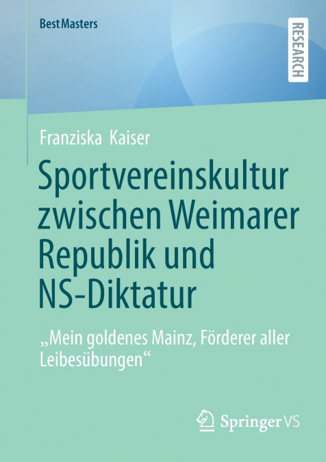 Sportvereinskultur zwischen Weimarer Republik und NS-Diktatur