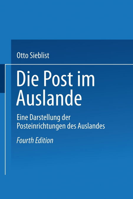 Die Post Im Auslande