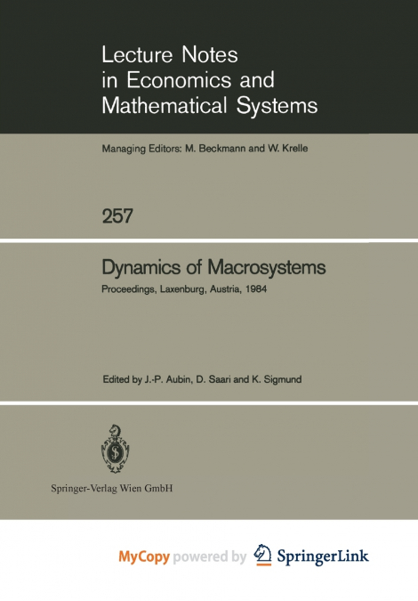 Dynamics of Macrosystems