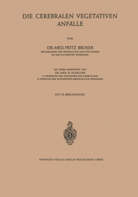 Die Cerebralen Vegetativen Anfälle