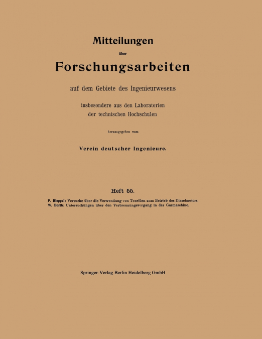 Mittteilungen Uber Forschungsarbeiten Auf Dem Gebiete Des Ingenieurwesens