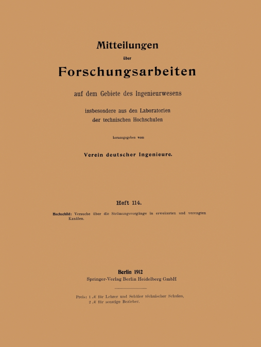 Mitteilungen Uber Forschungsarbeiten Insbesondere Aus Den Laboratorien Der Technischen Hochschulen