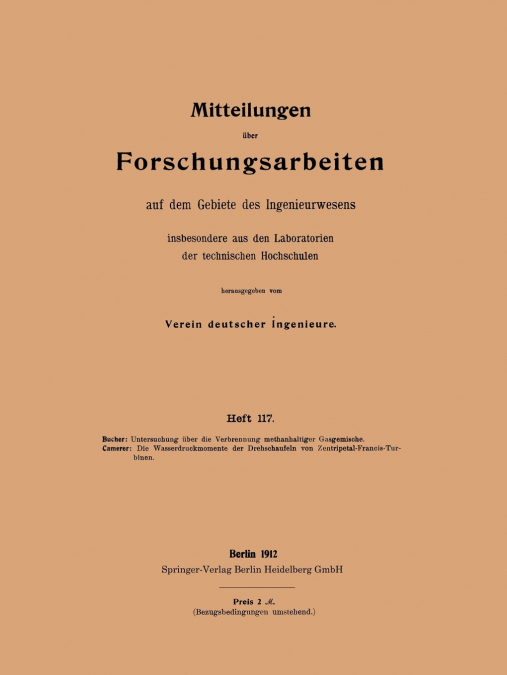 Untersuchung Uber Die Verbrennung Methanhaltiger Gasgemische