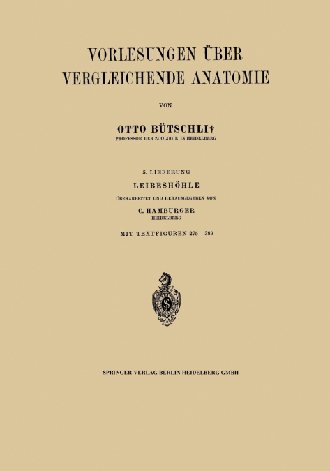 Vorlesungen Uber Vergleichende Anatomie
