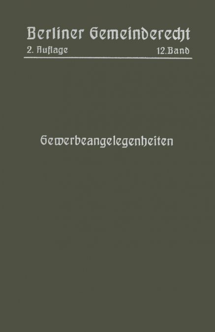 Gewerbeangelegenheiten